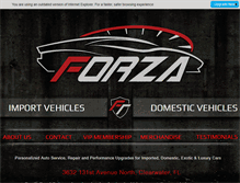 Tablet Screenshot of forzatuned.com